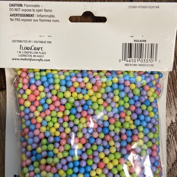 Set of 3 FloraCraft Mulit Color Pastel Slime Ballz New in Package - Picture 4 of 6